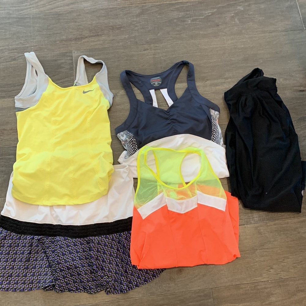 BUNDLE of all these tops skirts and yoga pants for one price!